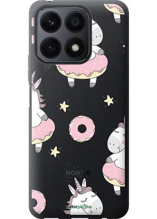 Чехол на huawei honor x8a единорожки "4659u-2963-10746"