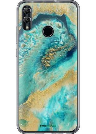 Чехол на huawei honor 10 lite green marble "4365u-1618-10746"