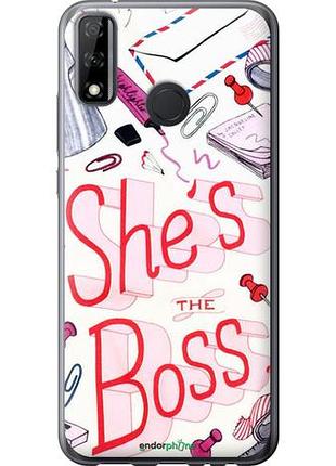 Чехол на huawei p smart 2020 she's the boss "4254u-2060-10746"