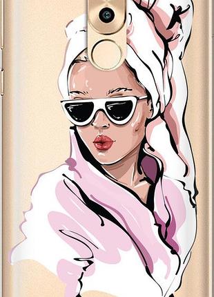 Чохол на huawei honor 6x дівчина в окулярах 2 "4714u-460-10746"