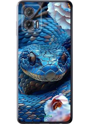 Чехол на motorola g73 blue snake "6079u-3196-10746"