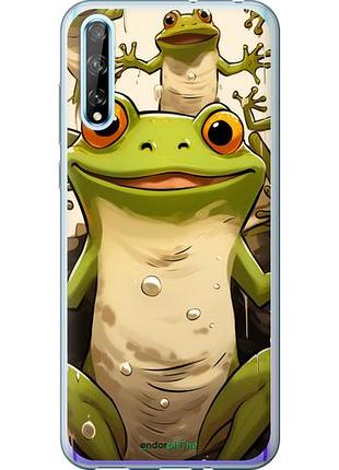 Чехол на huawei p smart s веселая жаба "5658u-1813-10746"