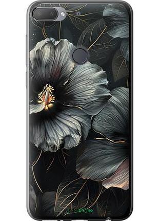 Чохол на htc desire 12 plus чорні квіти "6031u-1485-10746"