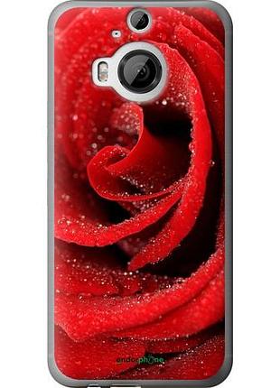 Чехол на htc one m9 plus красная роза "529u-134-10746"