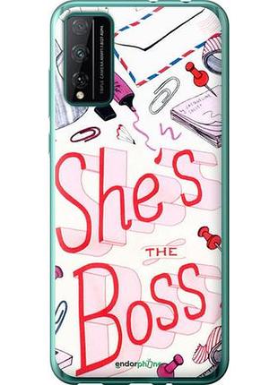Чехол на huawei honor play 4t pro she's the boss "4254u-1914-10746"