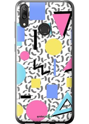 Чехол на huawei y7 2019 color shapes "4893u-1638-10746"