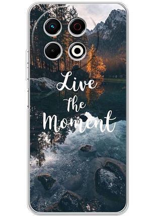 Чохол силіконовий з картинкою на tecno spark 30 pro (природа, озеро в горах)