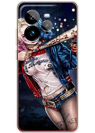 Чехол силиконовый с картинкой на realme gt 7 pro (харли квинн, harley quinn)