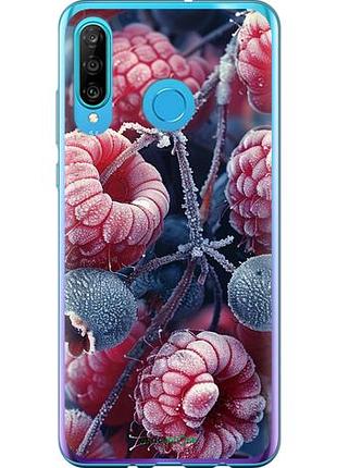 Чехол на huawei p30 lite морозные ягоды "6033u-1651-10746"