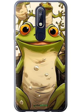 Чехол на nokia 7.1 веселая жаба "5658u-1593-10746"