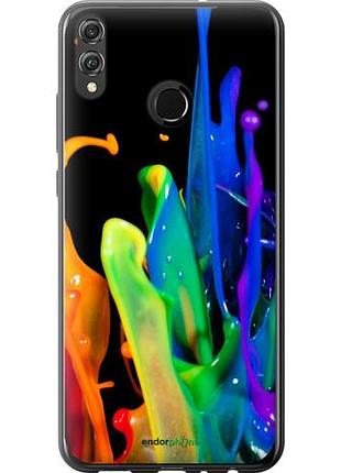 Чехол на huawei honor 8x брызги краски "3957u-1596-10746"