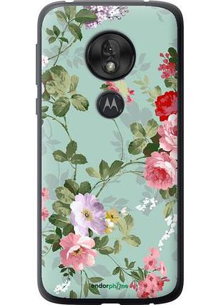 Чехол на motorola moto g7 play цветочные обои 2 "862u-1656-10746"