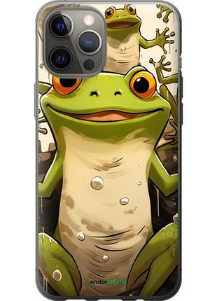 Чехол на iphone 12 pro max веселая жаба "5658u-2054-10746"