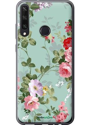 Чехол на huawei y6p цветочные обои 2 "862u-1952-10746"
