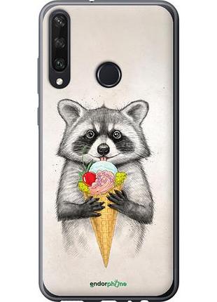 Чехол на huawei y6p енотик с мороженым "4602u-1952-10746"