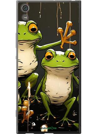Чехол на sony xperia xa1 ultra g3212 жабки 2 "5657u-1237-10746"