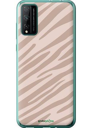 Чехол на huawei honor play 4t pro зебра беж "4875u-1914-10746"