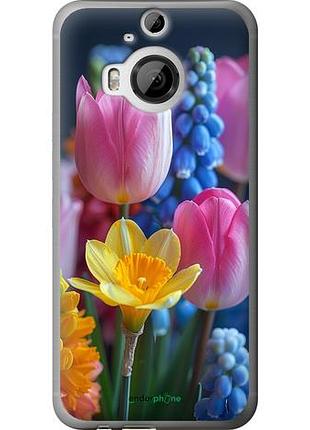 Чехол на htc one m9 plus весенние цветы "6058u-134-10746"