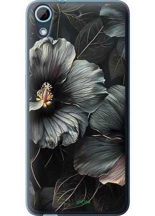 Чехол на htc desire 626g черные цветы "6031u-144-10746"