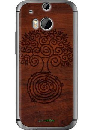 Чехол на htc one m8 узор дерева "4119u-30-10746"
