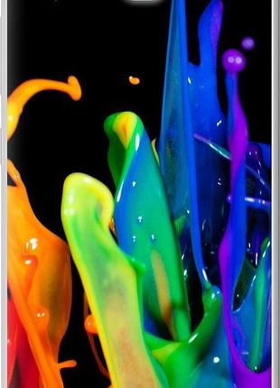 Чехол на huawei honor 3c брызги краски "3957u-307-10746"