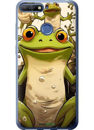 Чехол на huawei honor 7a pro веселая жаба "5658u-1440-10746"