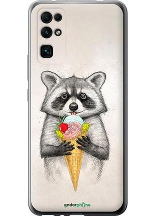 Чехол на huawei honor 30 енотик с мороженым "4602u-1921-10746"