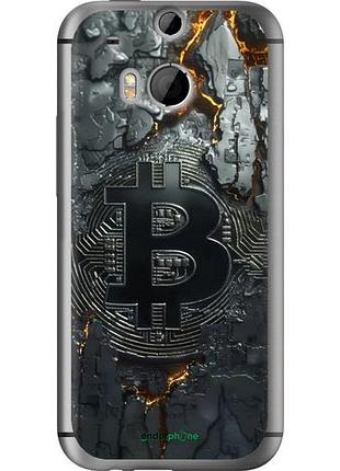 Чехол на htc one m8 раскаленный биткойн "6091u-30-10746"