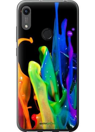 Чехол на huawei y6s брызги краски "3957u-1871-10746"