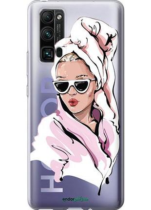 Чехол на huawei honor 30 pro девушка в очках 2 "4714u-1920-10746"