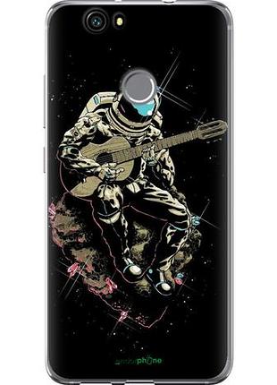Чехол на huawei nova космонавт с гиратой "4138u-439-10746"