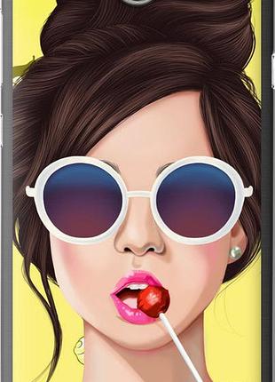Чохол на huawei y5 ii дівчина з чупа-чупсом "3979u-496-10746"