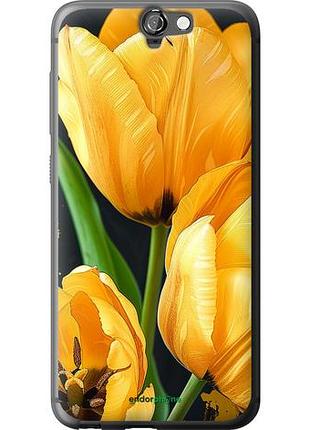 Чехол на htc one a9 желтые тюльпаны "5991u-156-10746"