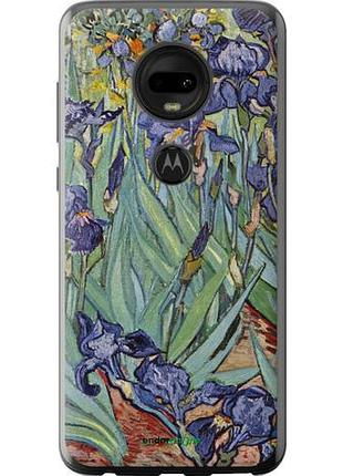 Чехол на motorola moto g7 винсент ван гог. ирисы "161u-1614-10746"