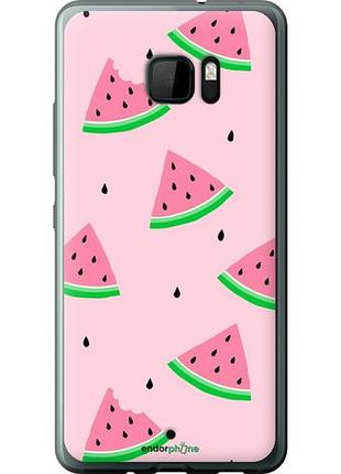 Чехол на htc u ultra розовый арбуз "4314u-833-10746"
