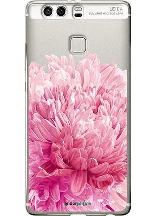 Чехол на huawei p9 plus хризантема "4666u-300-10746"