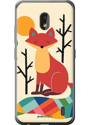 Чехол на nokia 2.2 rainbow fox "4010u-1706-10746"