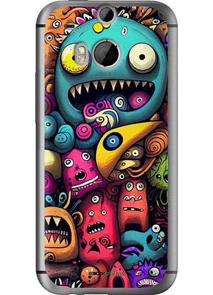 Чехол на htc one m8 cмешные монстры "5549u-30-10746"