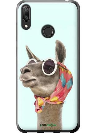 Чехол на huawei y7 2019 модная лама "4479u-1638-10746"