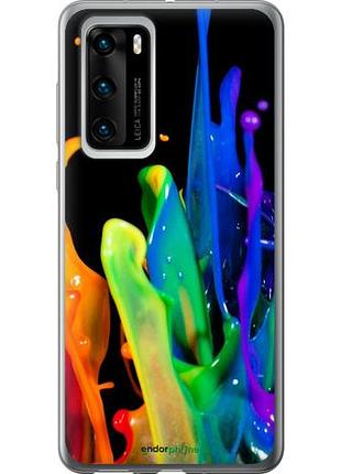 Чехол на huawei p40 брызги краски "3957u-1840-10746"