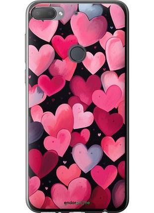 Чехол на htc desire 12 plus сердечки 4 "5662u-1485-10746"