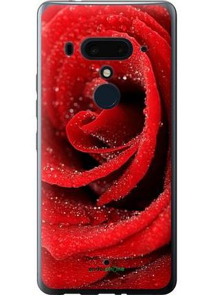 Чехол на htc u12 plus красная роза "529u-1712-10746"