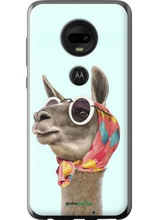 Чехол на motorola moto g7 модная лама "4479u-1614-10746"