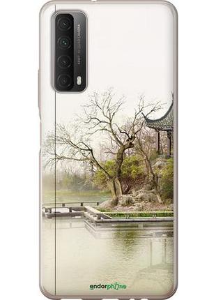 Чехол на huawei p smart 2021 японский пейзаж "776u-2100-10746"