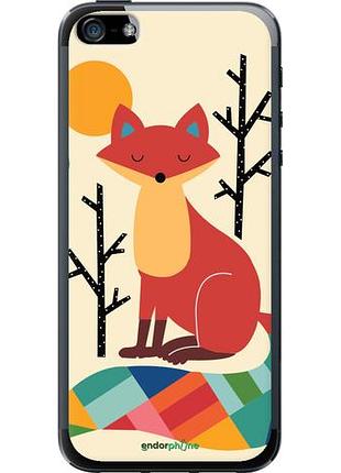 Чехол на iphone 5 rainbow fox "4010u-18-10746"