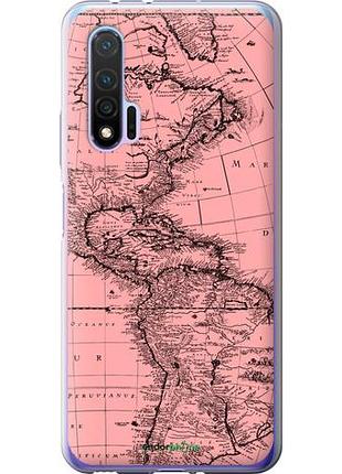 Чехол на huawei nova 6 карта "4794u-1821-10746"