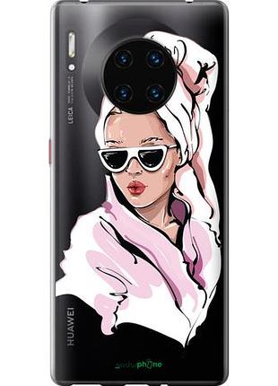 Чохол на huawei mate 30 pro дівчина в окулярах 2 "4714u-1796-10746"
