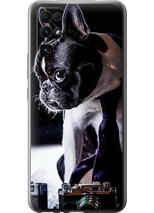 Чехол на huawei honor 30 бульдог-фотограф "142u-1921-10746"