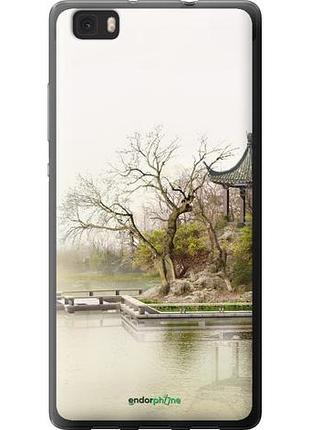 Чехол на huawei ascend p8 lite японский пейзаж "776u-126-10746"