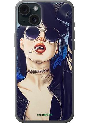 Чехол на iphone 15 plus девушка на стиле "4151u-3097-10746"